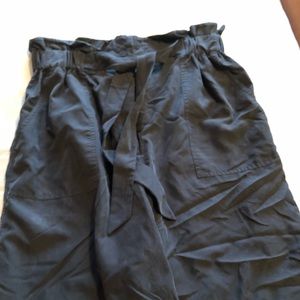 Prologue paper bag waist Bermuda shorts